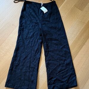 Faithfull the Brand Black Wide-Leg Pants